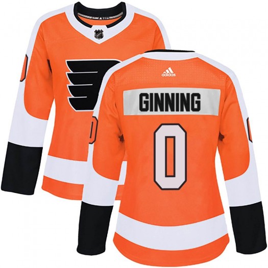 Adam Ginning Philadelphia Flyers Women's Adidas Authentic Orange Home Jersey