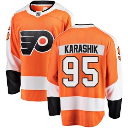 Adam Karashik Philadelphia Flyers Men's Fanatics Branded Orange Breakaway Home Jersey