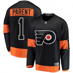 Bernie Parent Philadelphia Flyers Men's Fanatics Branded Black Breakaway Alternate Jersey