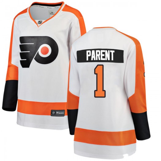 Bernie Parent Philadelphia Flyers Women's Fanatics Branded White Breakaway Away Jersey