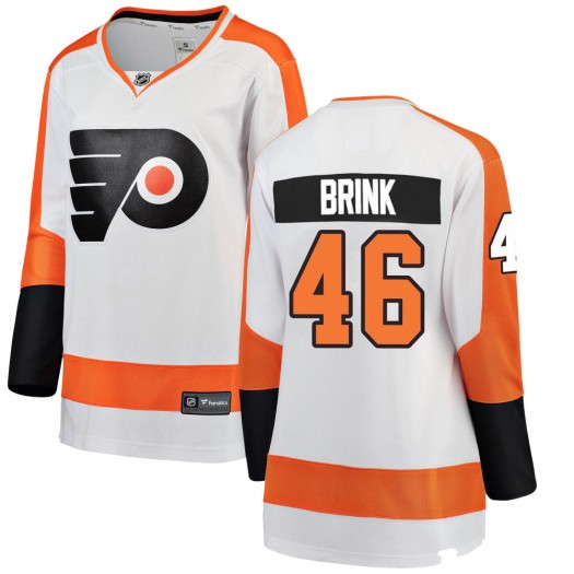 Bobby Brink Philadelphia Flyers Women's Fanatics Branded White Breakaway Away Jersey