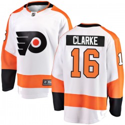 Bobby Clarke Philadelphia Flyers Men's Fanatics Branded White Breakaway Away Jersey