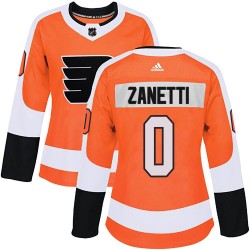 Brian Zanetti Philadelphia Flyers Women's Adidas Authentic Orange Home Jersey