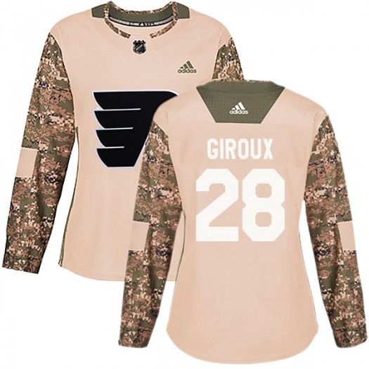 Claude Giroux Philadelphia Flyers Women's Adidas Authentic Camo Veterans Day Practice Jersey