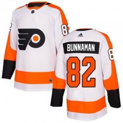 Connor Bunnaman Philadelphia Flyers Youth Adidas Authentic White Jersey