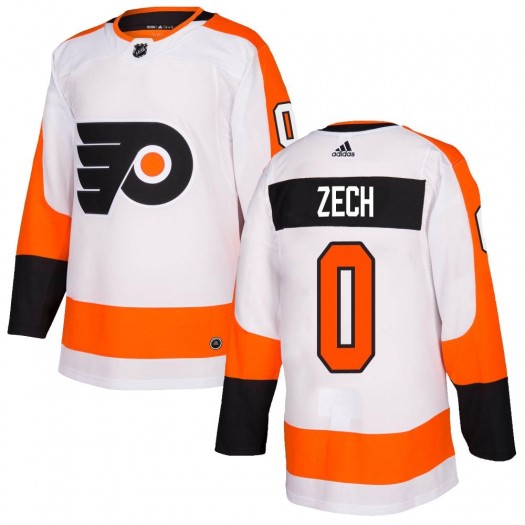 Cooper Zech Philadelphia Flyers Men's Adidas Authentic White Jersey