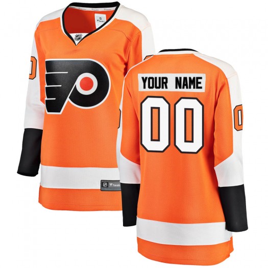 Custom Philadelphia Flyers Women's Fanatics Branded Orange Breakaway Home Jersey