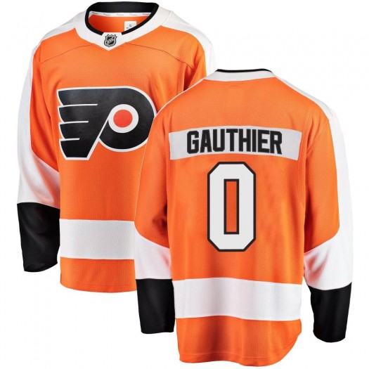 Cutter Gauthier Philadelphia Flyers Men's Fanatics Branded Orange Breakaway Home Jersey