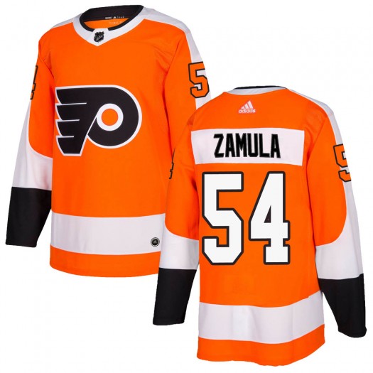 Egor Zamula Philadelphia Flyers Men's Adidas Authentic Orange Home Jersey
