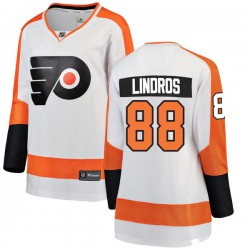 Eric Lindros Philadelphia Flyers Women's Fanatics Branded White Breakaway Away Jersey