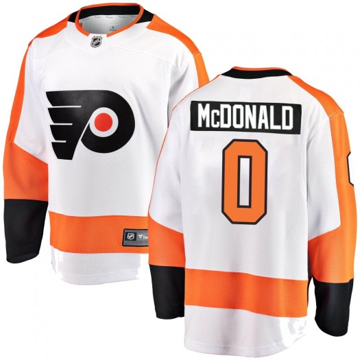 Hunter McDonald Philadelphia Flyers Men's Fanatics Branded White Breakaway Away Jersey