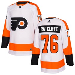 Isaac Ratcliffe Philadelphia Flyers Youth Adidas Authentic White Jersey