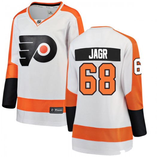 Jaromir Jagr Philadelphia Flyers Women's Fanatics Branded White Breakaway Away Jersey