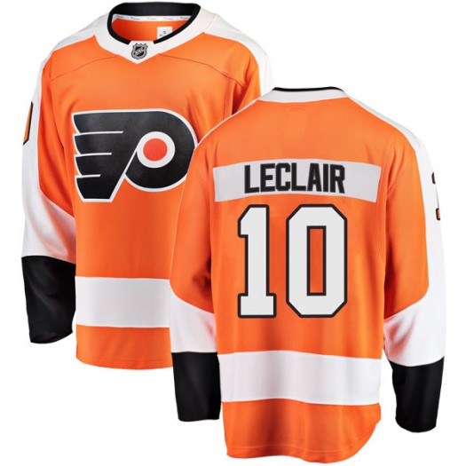 John Leclair Philadelphia Flyers Men's Fanatics Branded Orange Breakaway Home Jersey