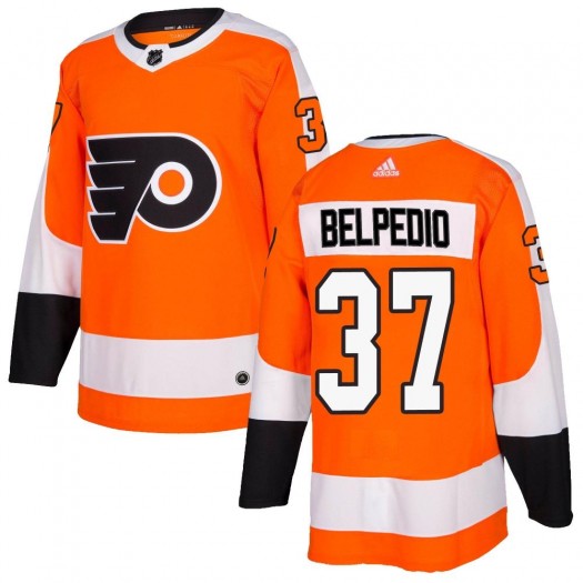 Louie Belpedio Philadelphia Flyers Men's Adidas Authentic Orange Home Jersey