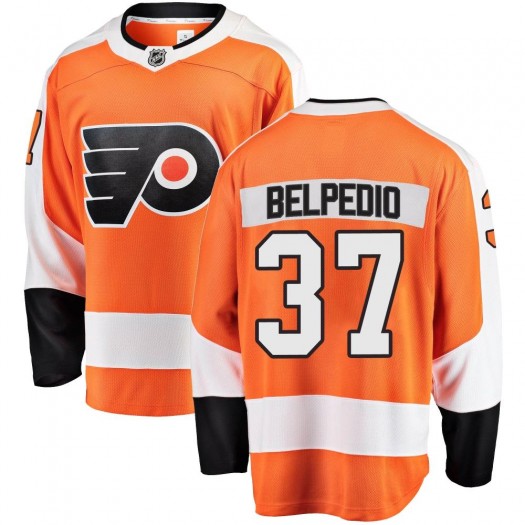 Louie Belpedio Philadelphia Flyers Youth Fanatics Branded Orange Breakaway Home Jersey