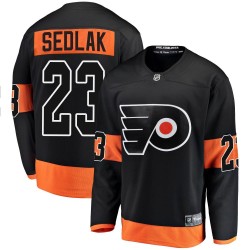 Lukas Sedlak Philadelphia Flyers Youth Fanatics Branded Black Breakaway Alternate Jersey