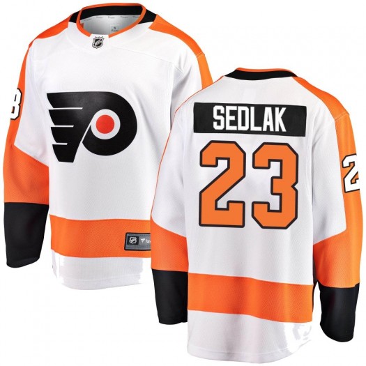 Lukas Sedlak Philadelphia Flyers Youth Fanatics Branded White Breakaway Away Jersey