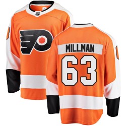Mason Millman Philadelphia Flyers Youth Fanatics Branded Orange Breakaway Home Jersey