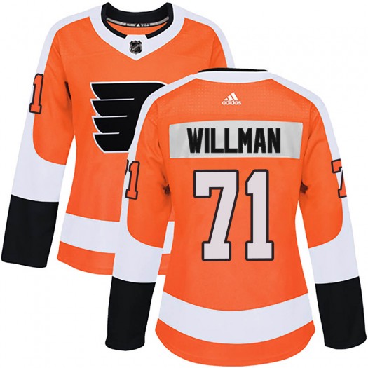 Max Willman Philadelphia Flyers Women's Adidas Authentic Orange Home Jersey
