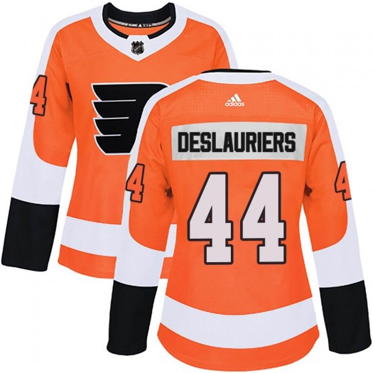 Nicolas Deslauriers Philadelphia Flyers Women's Adidas Authentic Orange Home Jersey