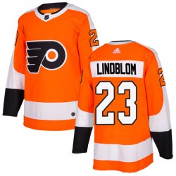 Oskar Lindblom Philadelphia Flyers Youth Adidas Authentic Orange Home Jersey
