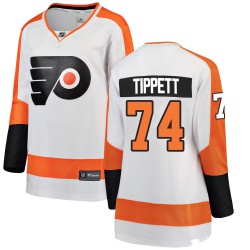 Owen Tippett Philadelphia Flyers Women's Fanatics Branded White Breakaway Away Jersey