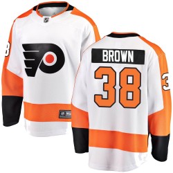 Patrick Brown Philadelphia Flyers Men's Fanatics Branded White Breakaway Away Jersey