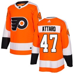 Ronnie Attard Philadelphia Flyers Men's Adidas Authentic Orange Home Jersey
