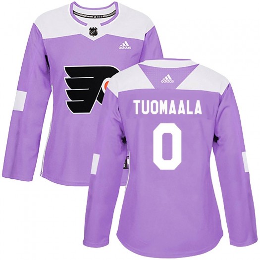 Samu Tuomaala Philadelphia Flyers Women's Adidas Authentic Purple Fights Cancer Practice Jersey