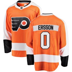 Samuel Ersson Philadelphia Flyers Youth Fanatics Branded Orange Breakaway Home Jersey