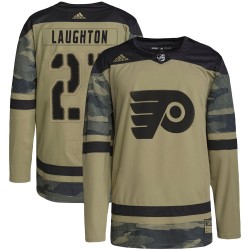 Scott Laughton Philadelphia Flyers Men's Adidas Authentic Camo Military Appreciation Practice Jersey
