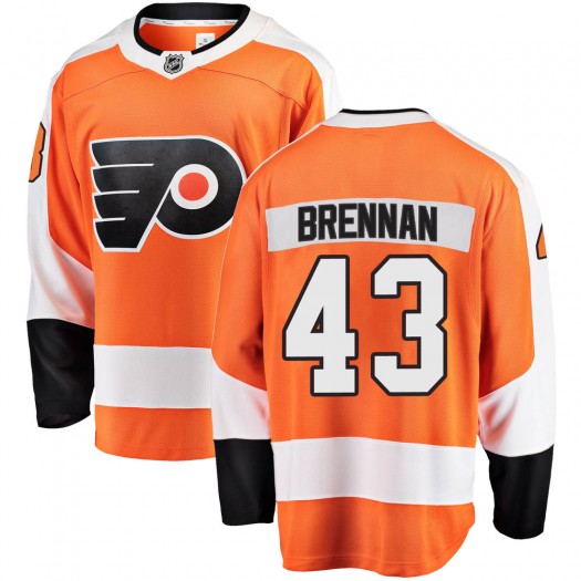 T.J. Brennan Philadelphia Flyers Youth Fanatics Branded Orange Breakaway Home Jersey