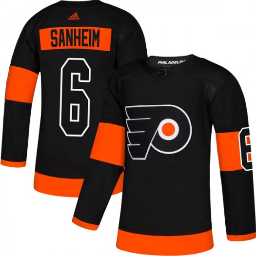 Travis Sanheim Philadelphia Flyers Men's Adidas Authentic Black Alternate Jersey