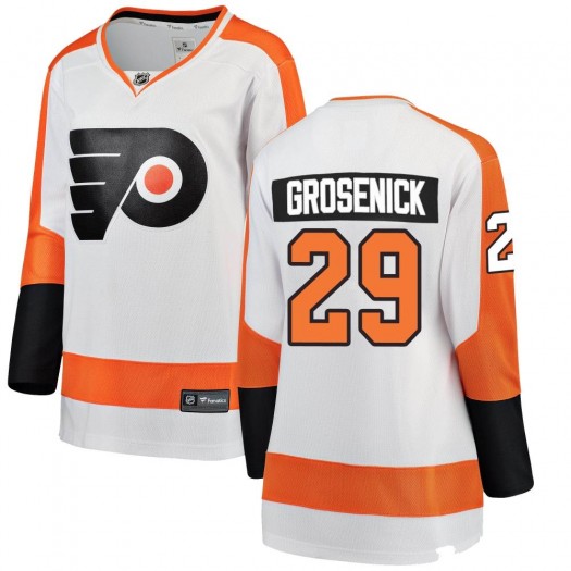 Troy Grosenick Philadelphia Flyers Women's Fanatics Branded White Breakaway Away Jersey
