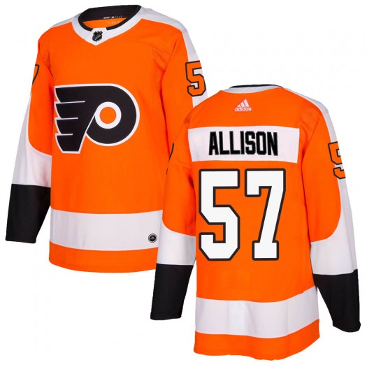 Wade Allison Philadelphia Flyers Youth Adidas Authentic Orange Home Jersey