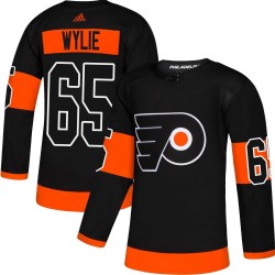 Wyatte Wylie Philadelphia Flyers Men's Adidas Authentic Black Alternate Jersey