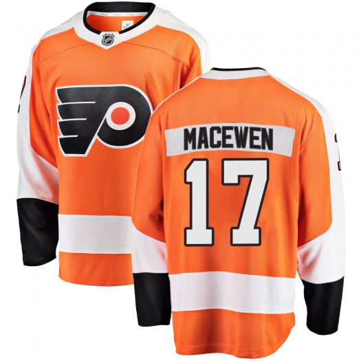 Zack MacEwen Philadelphia Flyers Youth Fanatics Branded Orange Breakaway Home Jersey